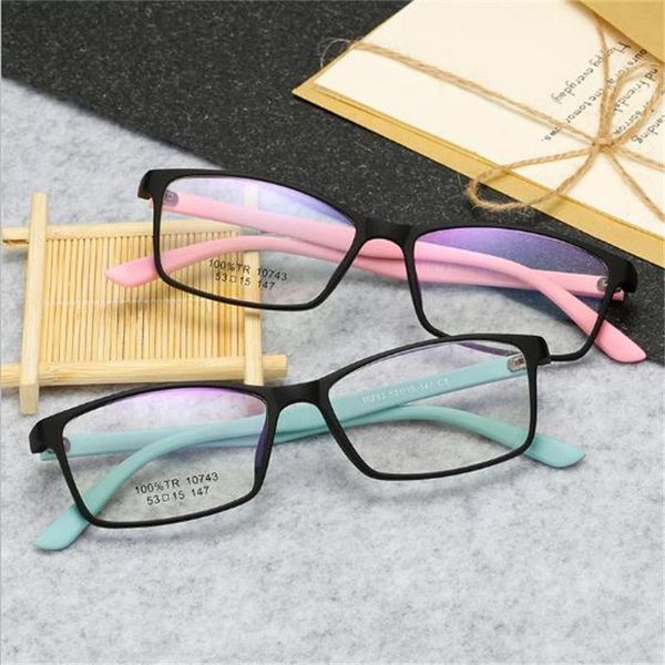 

glasses without diopter transparent optical square eyeglasses frames women's zeros luxury men eyewear vintgae spectacles, Black