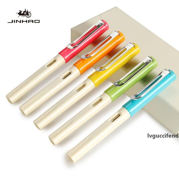 

jinhao 599 pilot fountain pen business office high caligraphy pen quality giftpen candy color medium nib for writing