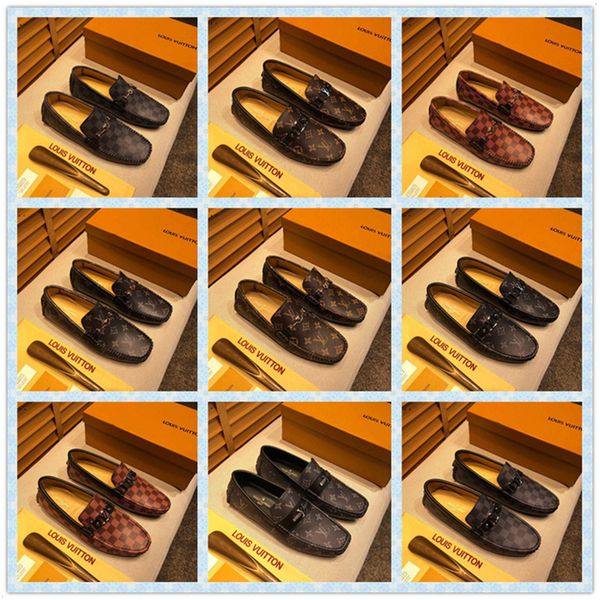 

20ss dress shoes party bussiness dress slip on loafers shoes dandelion sneaker red bottom oxford men's walking flats wedding party shoe, Black