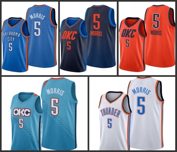 

oklahoma city thunder markieff morris men city basketball jersey, Black
