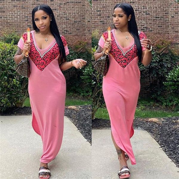 

neck short sleeve split skinny ladies dresses casual candy color femme dresses mixi dress for woman v, Black;gray