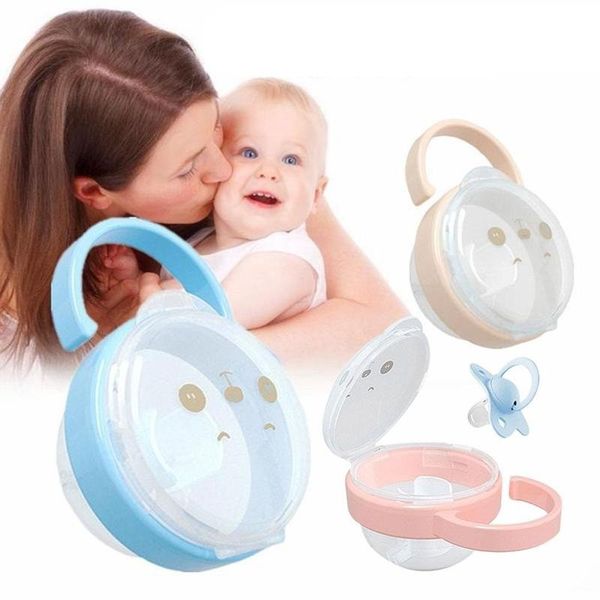 

портативный детские соска соска cradle case kids travel box хранения мультфильм soother контейнер держатель соска пустышка plastic box