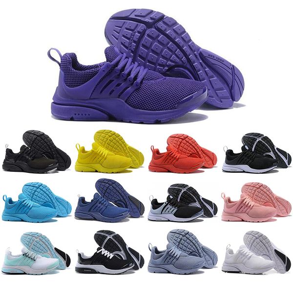 

presto running shoes for men womentriple black white purple light blue yellow pink red breathable classic sports sneaker mens trainers, White;red