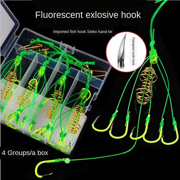 

sea pole fluorescent iseni explosion bomb hook ghost teeth luminous luminous fishing gear fish hook