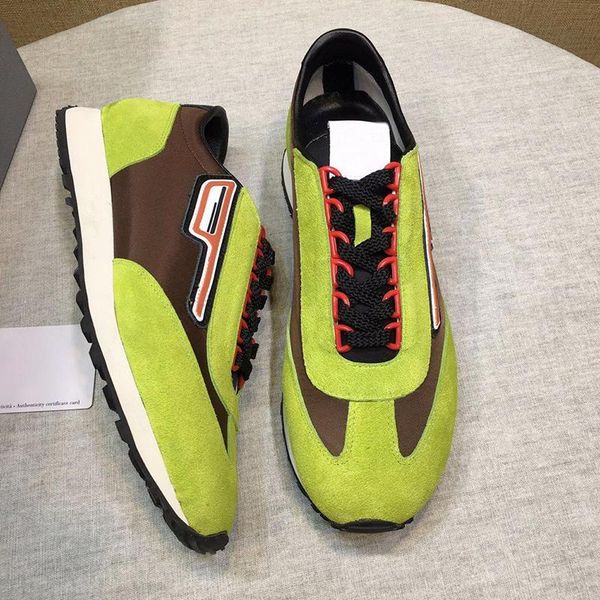 

suede and nylon sneakers mens shoes breathable casual footwears vintage sports plus size lace -up men shoes zapatillas hombre, Black