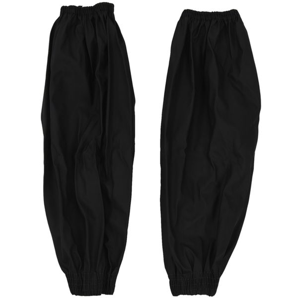 

elbow & knee pads sport stretchy cuffs water-proof forearm arm sleeves oversleeve black pair, Black;gray