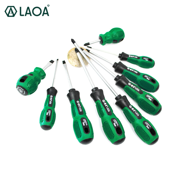 

laoa 6pcs/9pcs screwdrivers set cr- v screw driver slotted and screwdrivers hand tools kit
