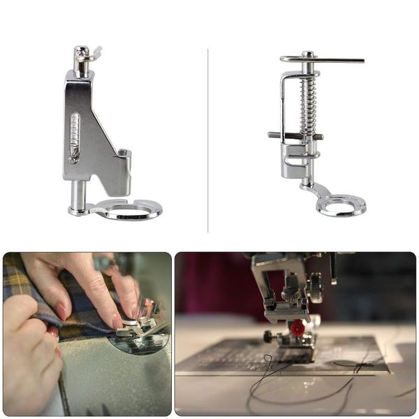 

portable motion metal quilting presser foot feet for domestic sewing machine open toe metal embroidery presser foot tool, Black