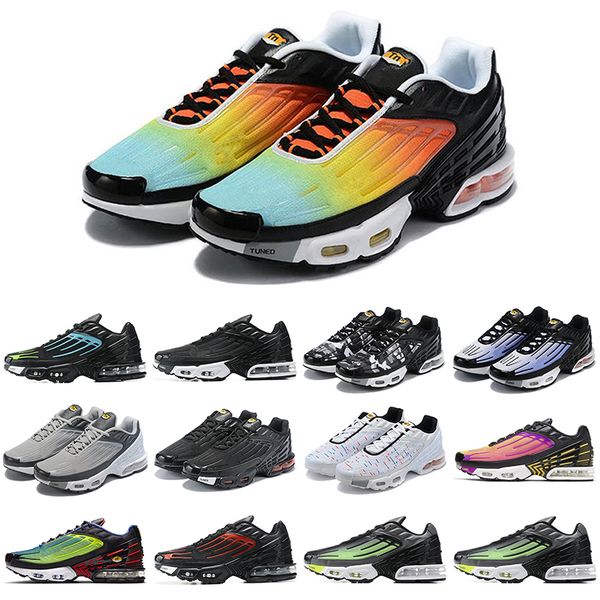

2020 hyper blue violet men women running shoes tn plus 3 turned mens parachute black volt tn iii sports sneakers fashion des chaussures