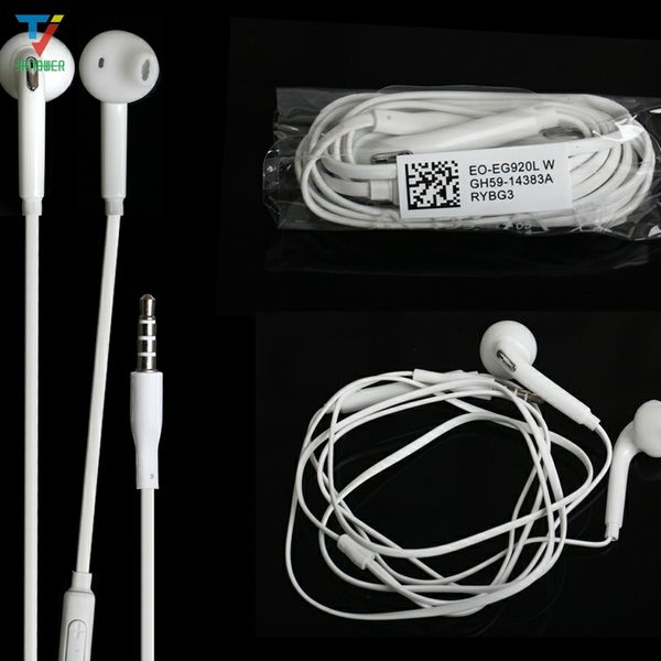 

3.5mm in-ear earphones earbuds headphone headset with mic & remote volume control for samsung galaxy s6 i9800 s6 edge