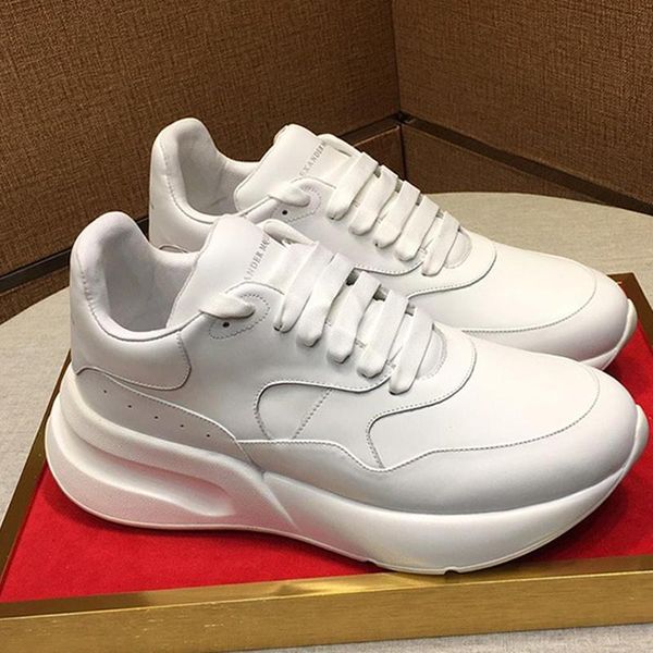 

casual mens shoes oversized runner sneakers with original box thick sole leather men womens shoes big size chaussures de femme mq25 luxury