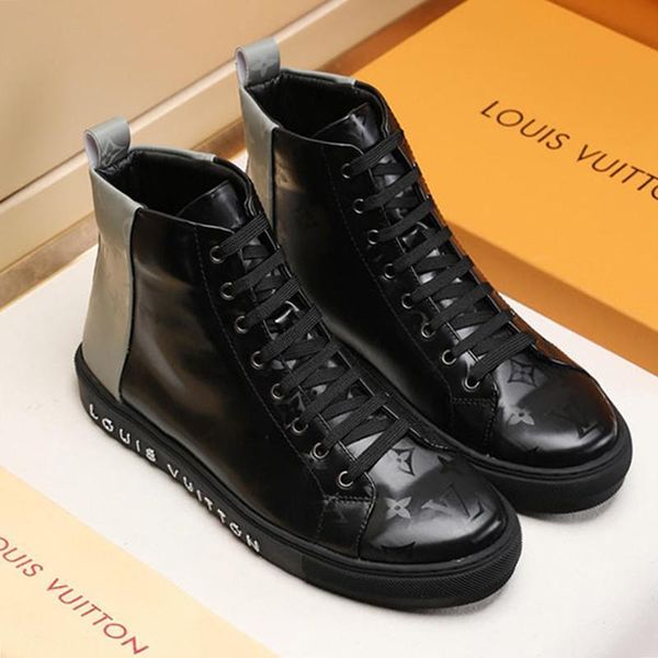 

comfort men shoes sneakers walking trainers fashion mens daily lifestyle luxury chaussures pour hommes tattoo sneaker boot mens shoes casual, Black