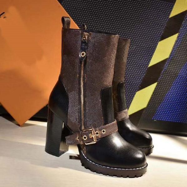 

classics designer ankle boots fashionable and exquisite womens boots high heels and genuine leather outdoors fashion boots sh013 l13, Black