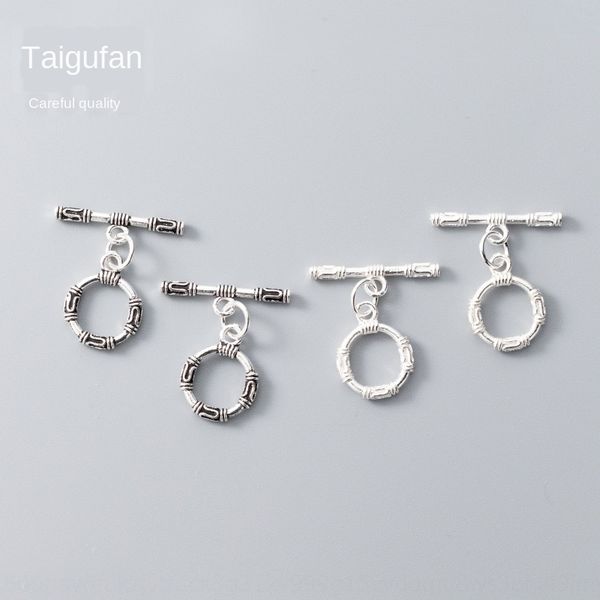 

s925 thai silver otbuckle handmade diy connecting buckle accessories diy bracelet bracelet s0706