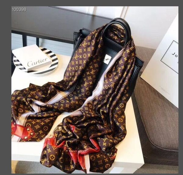 

2020 silk scarf fashion man womens 4 seasons shawl scarf scarves size about 180x70cm 6 louìs vuìttõn gift packing optional, Blue;gray