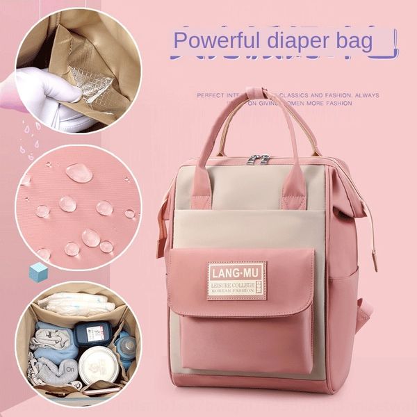 

n13yl mommy large capacity fashion multi-function baby can be hung cart mommy bag large backpack capacity backpack fashion multi-function ba