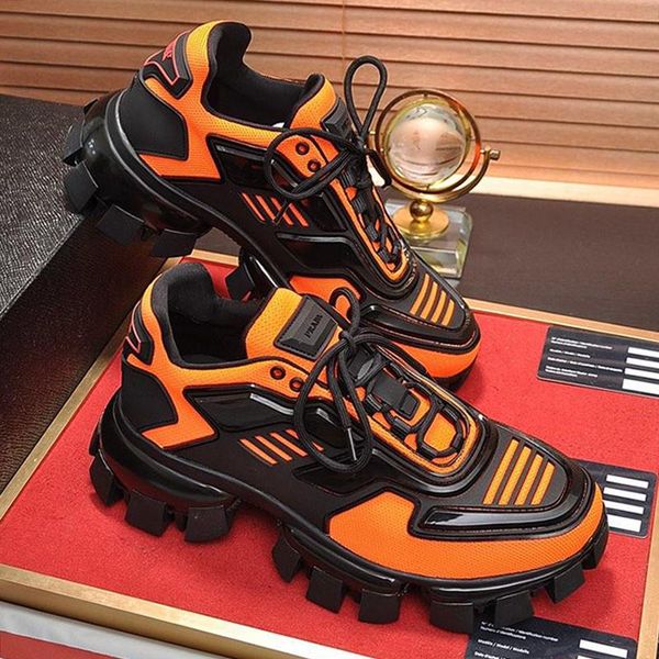 

cloudbust thunder knit sneakers mens shoes fashion design footwears sports lace -up plus size vintage men shoes fast delivery, Black