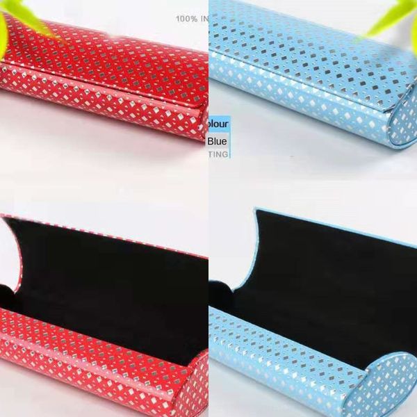 

folding case glasses case box fashion simple student myopia sun glasses box, Blue