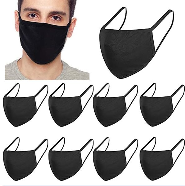 

black cotton face masks 5pcs/bag can be washed and used repeatedly dust-proof and anti-haze face mask male outdoor pure cottonxd23750