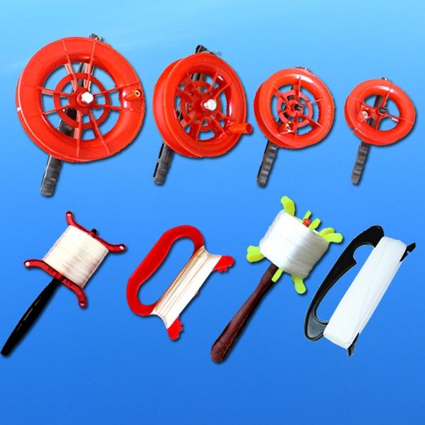 

weifang inflation steel wire tool children's cartoon line wheel wire board kite line flying tool kite inflator red wheel
