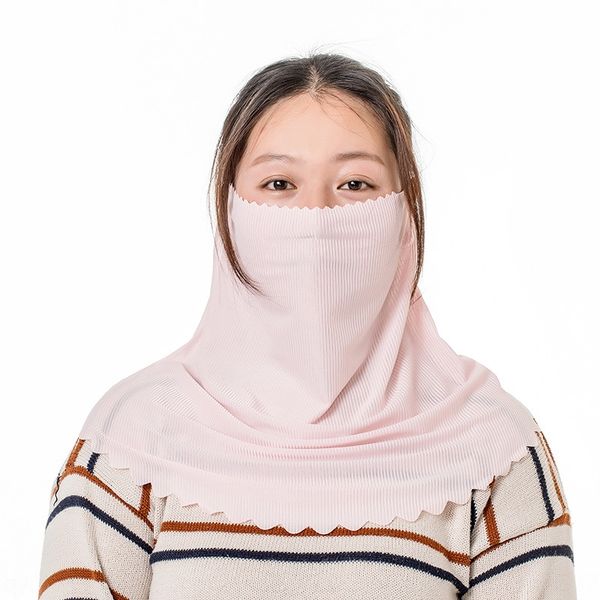 

ice silk sunscreen mask outdoor protection scarf protection riding neck protective driving sunscreen mask female uv-proof scarf