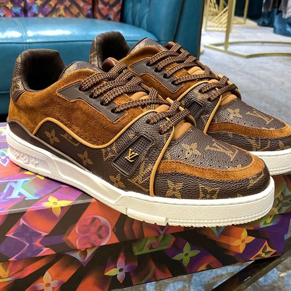 

08 designer high-quality men's casual sports shoes and luxury outdoor casual shoes, the original box size is 38-45, Black