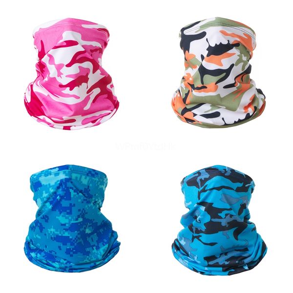 

fzvbm multifunctional face magic color seamless mask halloween cosplay bicycle cs ski headwear half face bandana party mask camouflage sc#49, Black