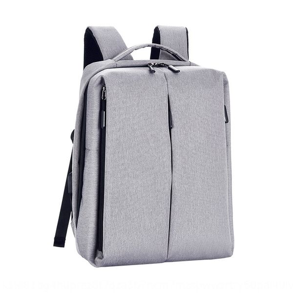 

new smart usb rechargeable oxford cloth men's business casual backpack oxford cloth waterproof backpack, White