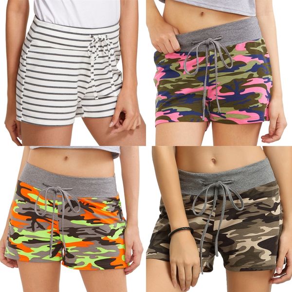 

american independence day women shorts fashion summer new star stripes print casual shorts female comfortable lace up shorts#2701, White;black