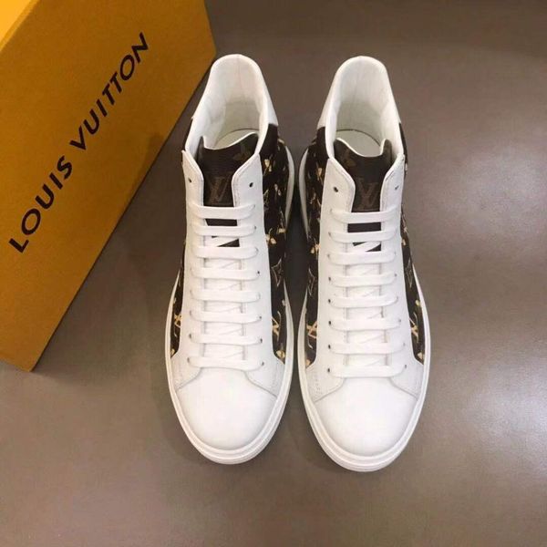

new fashion high help wild sports shoes printing casual outdoor comfortable male travel shoes original box packaging fast delivery, Black