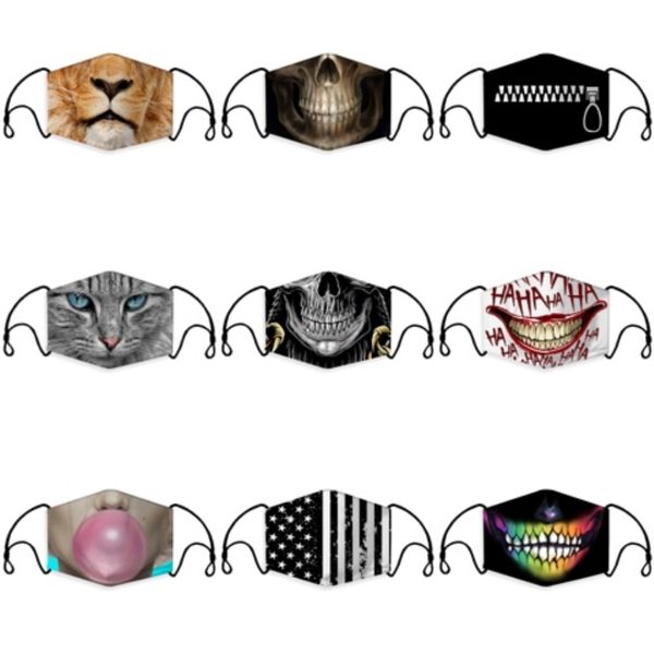 

designer fashion washable protective face masks woman cotton reusable s anti dust cycling mouth mask cloth masks#350