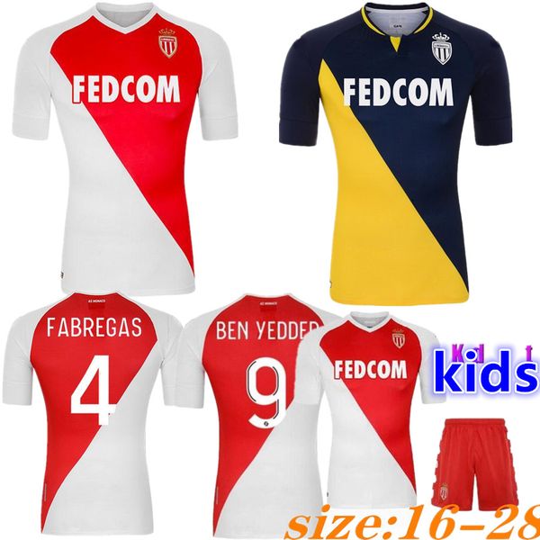 

2019 2020 2021 as monaco ben yedder soccer jerseys jovetic golovin 20 21 maillot de foot flocage jorge men kids football shirt, Black;yellow