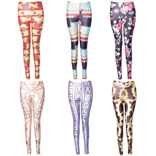 

новые печати моды тонкий стрейч леггинсы новые цифровые узкие брюки узкие брюки цифровой печати моды тонкий стрейч леггинсы, Black;white