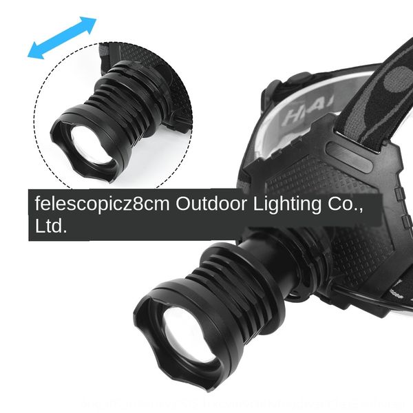 

new xh usb charging output retractable zoom new headlights xhp70 headlight outdoor strong light p70 headlight