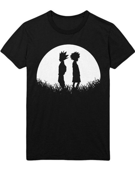 

hypshrt herren t-shirt anime gon x killua c501022 loose fit tee shirt, White;black