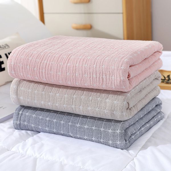 

cotton gauze summer blanket for bed baby wraps cover newborn swaddle kids student bed sheet