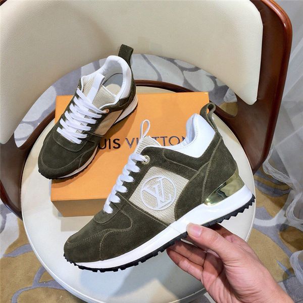 

2020 new dd luxury designer run away sneakers men's and women's fashion casual shoes high-quality leather pattern alphabet sneaker