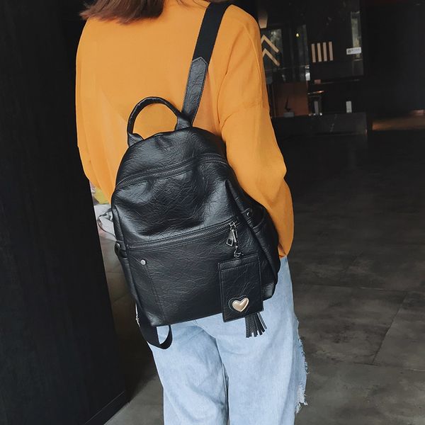 

japanese and korean 2019 backpack travel new style simple fashion backpack female academic style student bag travel bag