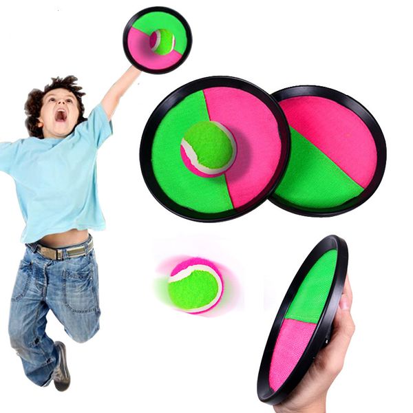 

1 set дети sucker липкого шарик игрушка спорт на открытом воздухе поймать ball game set бросать и ловить parent-child interactive outdoor to