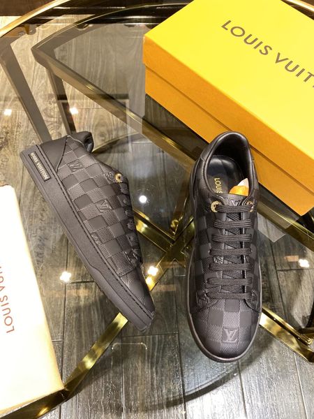 

new28 men's casual shoes fashion breathable sports shoes business comfortable men's shoes original box packaging zapa, Black