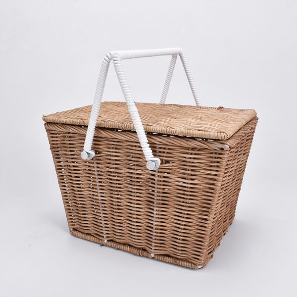 

2020 fashion woven beach handbags ladies rattan hand bag tote travel clutch straw bags women summer wicker basket bag