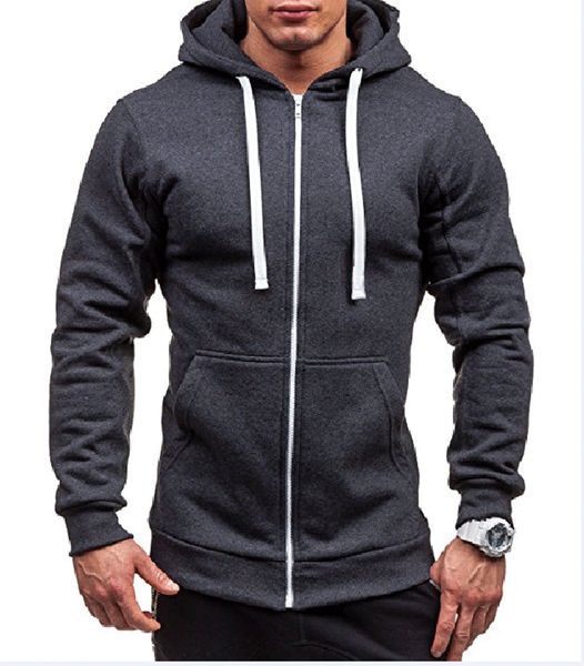 

men's hoodies sweatshirts zipper hoodie men sweatshirt solid color man hoody for male kg-108, Black