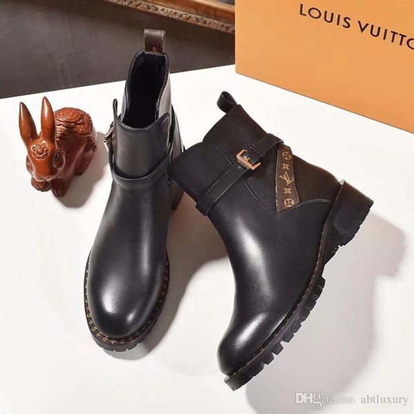 

autumn winter womens ladies shoes boots fashion casual wedge heels leather winter ankle fashion boots chaussures de femme sale womens shoes, Black