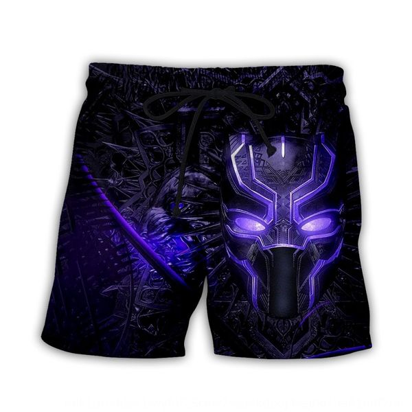 

2019 and digital summer fashion men's panther shorts 3d digital printing loose casual shorts