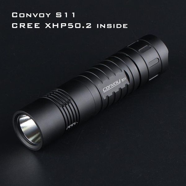 

flashlights torches black convoy s11 with xhp50.2 / sst40 led