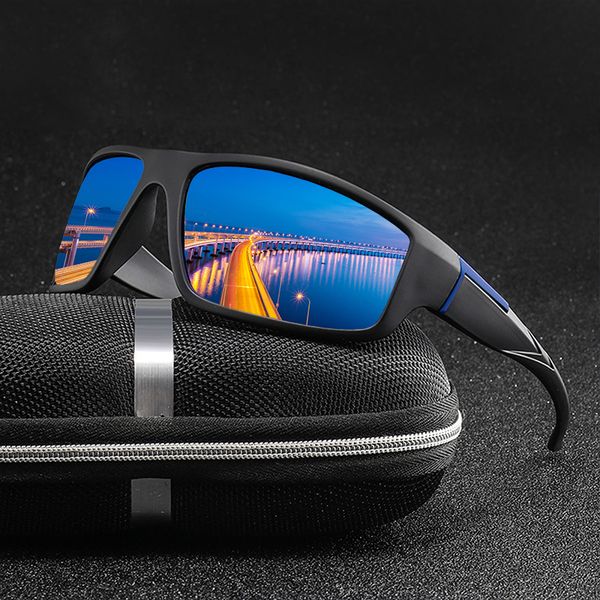 

fashion guy's sun glasses from polarized sunglasses men classic brand designer all-fit driving travel fishing mirror sunglass, White;black