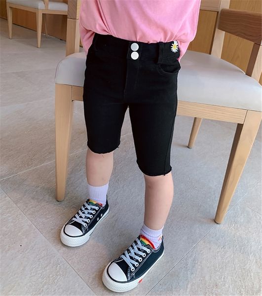 

xhw6s tong kexing девочек пятибалльной 2020 summer daisy высокого простирания вскользь все-матч tong kexing девочек обрезанные брюки дышащая, Blue