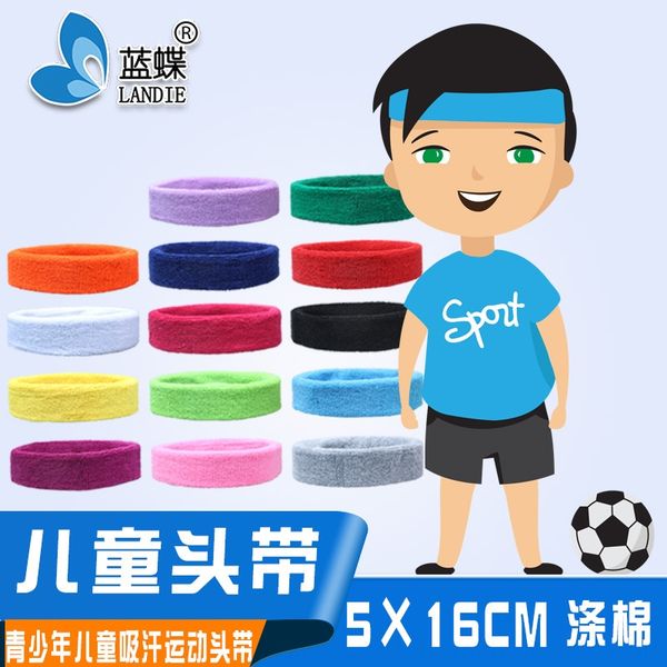 

asric children's headb men's women's children's hair band polyester cotton sweat-absorbing sports outdoor youth sweat-pr, Yellow;black
