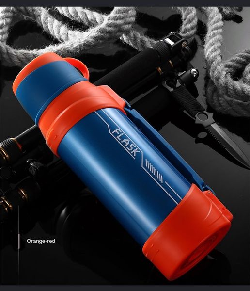 

hongzhixing travel kettle large outdoor sports outdoor sports capacity stainless steel double-layer vacuum car travel kettle