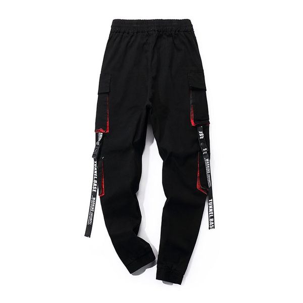 

Men's Pants 2020 Summer Fashion Webbing Hip Hop Mens Europe and America Style Cargo Pants Casual Men Multi-pocket Trousers Size M-4XL
